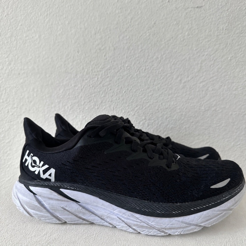 Hoka One One Black Women's Clifton 8 Running Shoes Sz 10